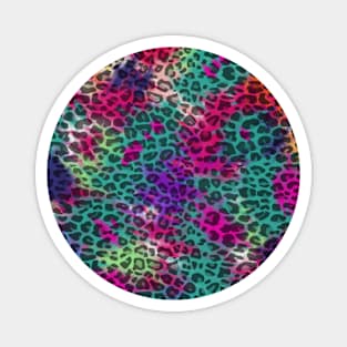 Rainbow Leopard Print Magnet